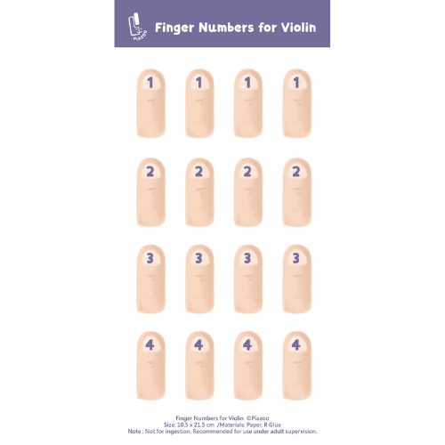 小提琴指法貼紙|Violin Finger Number Stickers