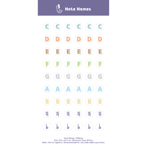 音名貼紙|Note Name Stickers