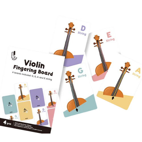 小提琴指法與弦學習板