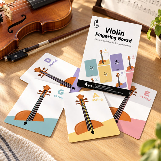 小提琴指法與弦學習板｜Violin Fingering Board