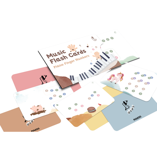 鋼琴指法卡｜Music Flash Cards -  Piano Finger Numbers