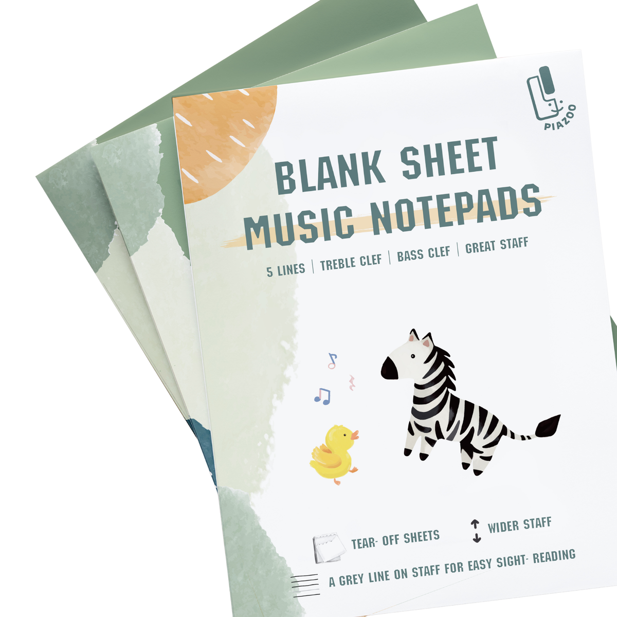 好好撕五線譜｜Blank Sheet Music Notepads